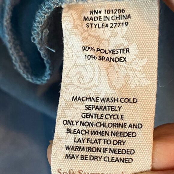 Soft Surroundings Sz XS Soft Blue Waterfall Front Long Sleeve Cardigan - Picture 7 of 7